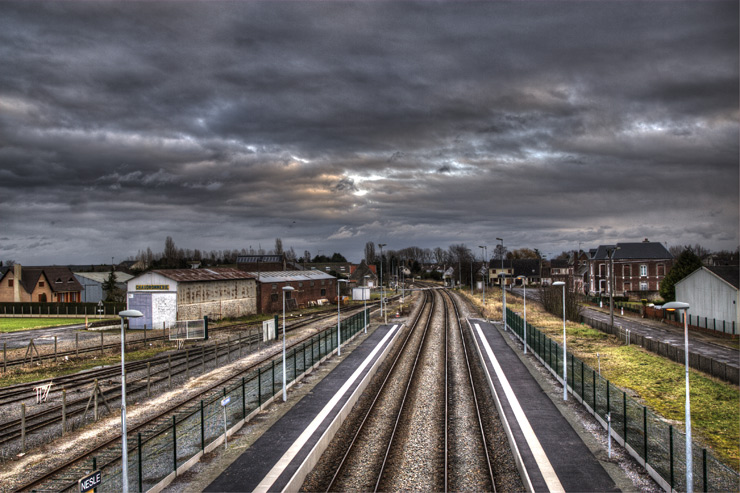 Un traitement HDR surréaliste, rendu proche d'un dessin